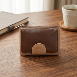 Premium Synthetic Leather Lady Neck Wallet Card <b>Holder</b> Lightweight Zipper Closure Detachable Strap Hody GHEA Collection - Product Image 3