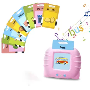 Crianças Visão Palavras Jogos Falando Flash Cards Aprendizagem Inglês Machine Education Electronic Book Toddlers 2-6 Anos Reading Gadget