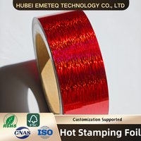Échantillon Gratuit : Rouleaux de Film Holographique pour Marquage à Chaud Laser, Film de Transfert Thermique pour Emballage et Impression