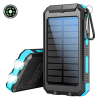 Produits phares 2026 Nouvelle Arrivée Grande Capacité 10000mAh Boussole Intégrée Chargeur Solaire Extérieur Alimentation Mobile Portable Solaire