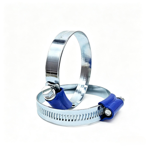 Abrazadera de Manguera Tipo Británico con Cabeza Azul, de Acero al Carbono Galvanizado, para Tuberías - Product Image 5