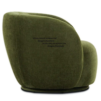 Fauteuil en velours de luxe au design nordique moderne, canapé bouclé avec cadre en bois pour la maison, le bureau ou la chambre à coucher, pour une utilisation dans le salon