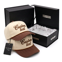 Casquette de baseball personnalisée brodée 5 panneaux en sergé de coton à visière incurvée réglable Vente en gros OEM