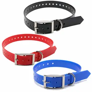 Collier d'entraînement GPS XL noir cool avec sangle en TPU Nylon et matière plastique caractéristiques lumières Rivet décoration pour chiens de chasse