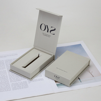 Grandes boîtes rigides en carton kraft avec poignée pour le rangement de fichiers A4, emballage de crème pour le visage écologique avec pelliculage mat