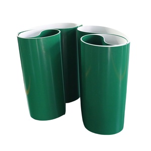 Yeşil Hafif PVC Parlak Konveyör Bant Rulosu 10 Metre Uzunluğunda Üretim Hattı Aksesuarı Ayarlanabilir Hızlı Kauçuk Malzeme - Product Image 2