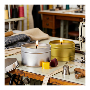 Frasco vacío para velas con tapa blanca, empaque de lujo para programas de evaluación de muestras de cera de aromaterapia - Product Image 2