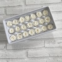 Fourniture d'usine : Têtes de roses préservées de 2 à 3 cm, 21 pièces, matériel floral DIY pour décorations de mariage et d'intérieur, nouveautés pour arches de mariage