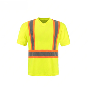 Chaleco DE SEGURIDAD reflectante estándar americano Camiseta de ingeniería de tráfico de construcción Camisas de alta visibilidad Material reflectante - Product Image 1