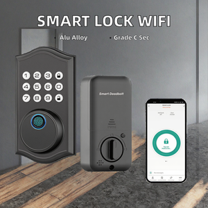 Automatische Nachtschoot Digitaal Slim Slot Kantoor Deur Pin Toetsenbord Lock Eenvoudig Installatie <span class=keywords><strong>Wifi</strong></span> Aluminium Beveiliging Elektronische <span class=keywords><strong>Code</strong></span> - Product Image 2