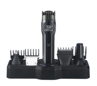 Kit de toilettage tout-en-un pour hommes, étanche IPX7, rechargeable par USB, tondeuse à barbe, tondeuse à nez, écran LCD