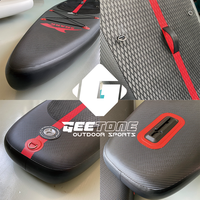 GeeTone Design populaire Carbon Style SUP Double couche gonflable stand up paddle sup boards paddleboard