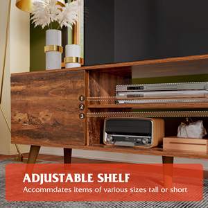 Тумба под телевизор из орехового дерева, современный дизайн, 3 ящика, подходит для телевизоров до 80 дюймов. Тумба под телевизор, медиацентр, стеллаж для гостиной - Product Image 6