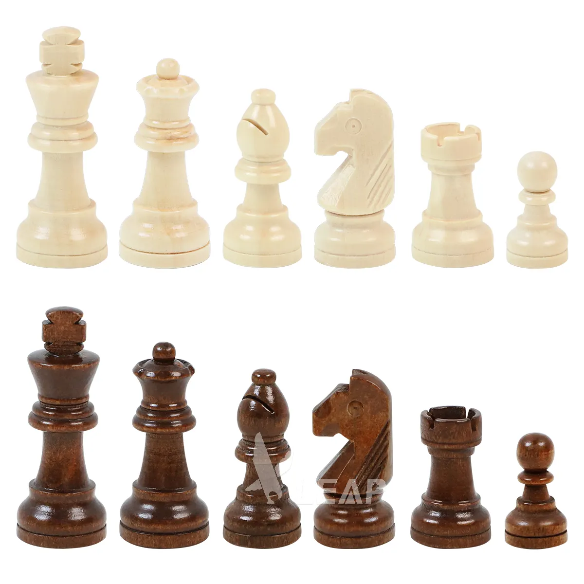 Jeu d'échecs magnétiques en bois de 6.2 cm, 2.5 pouces, vente directe d'usine