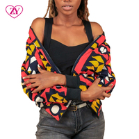 Blouson Bomber Moto Homme en Coton Imprimé Africain Respirant à Col Montant Motif Wax – Nouvelle Collection Automne – Meilleures Ventes
