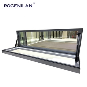 Rogenilan <strong>House</strong> Waterproof Glass Skylight Vertical Swing windows Fenetre Aluminium Double Glazed Deckenfenster - Product Image 5