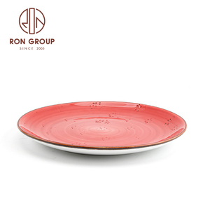 Nuovo Stile di Stoviglie per Ristoranti e Banchetti Nuziali, <span class=keywords><strong>Piatti</strong></span> in <span class=keywords><strong>Ceramica</strong></span> Rosso Pomodoro Infrangibili, Set di <span class=keywords><strong>Piatti</strong></span> in Porcellana - Product Image 3