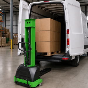 Apilador de Palés Profesional con Batería de Litio, Certificado CE, Equipo de Almacén, Directo de Fábrica, Apilador Autocargable - Product Image 1