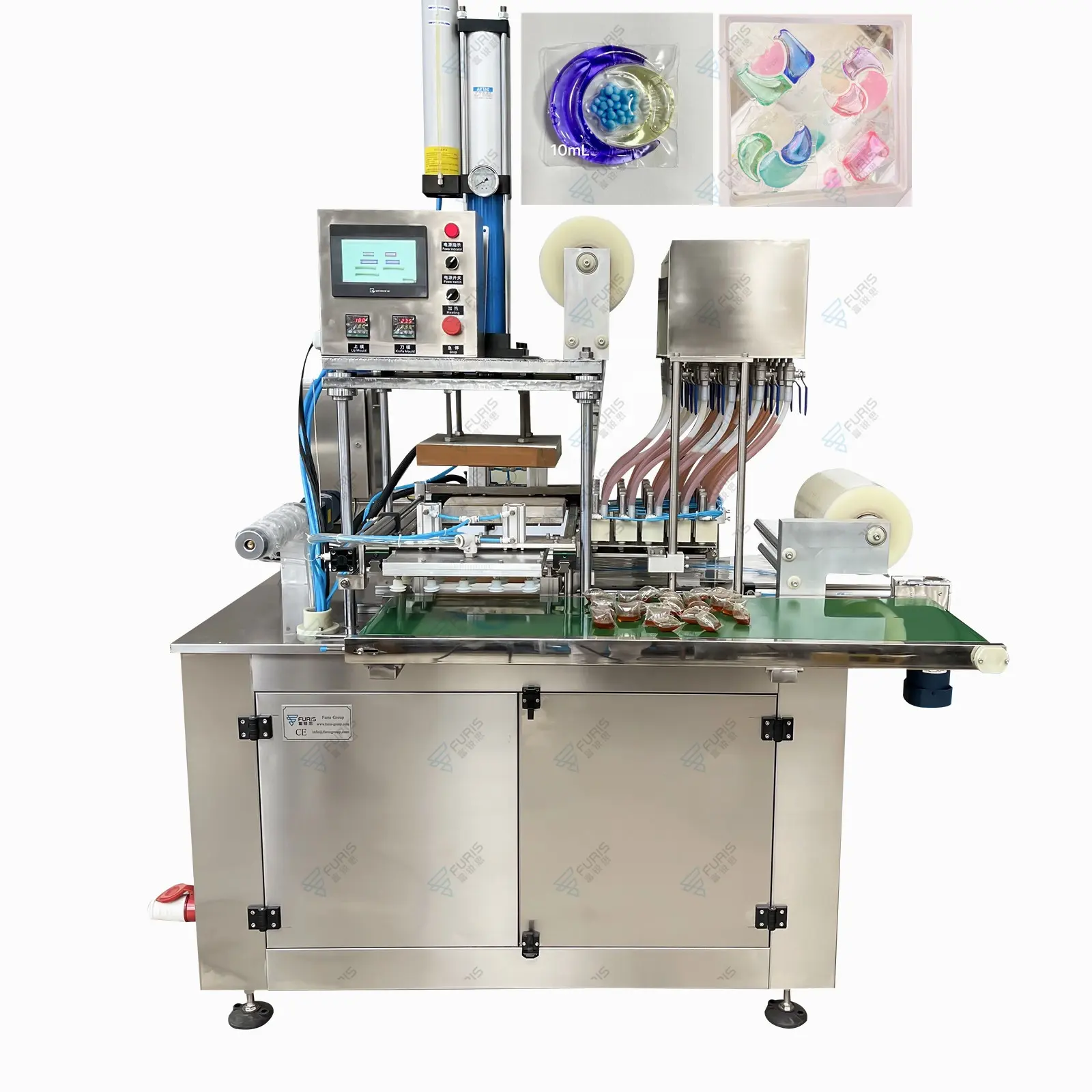 Çin fabrika kaynağı çözünür Film renkleri yıkama sıvısı deterjan dolgu paketi toz Pod makinesi fiyat tedarikçisi yapmak