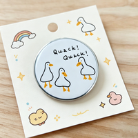 Épingles de revers personnalisées avec votre propre logo, épingles en métal en forme de canard mignon, impression sérigraphique UV, épingles en émail dur personnalisées pour vêtements