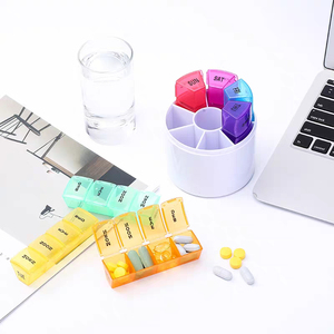 Bán buôn hàng tuần <span class=keywords><strong>Pill</strong></span> Organizer vòng 28 khoang đầy màu sắc tùy chỉnh nhựa <span class=keywords><strong>Pill</strong></span> hộp - Product Image 4