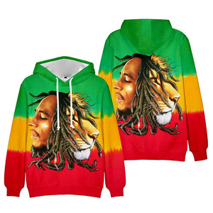 <strong>Bob</strong> <strong>Marley</strong> Polyester <strong>Hoodie</strong> Sublimation Blank Hoodies Wholesale Cheap and High Quality Hoodies 3d - Product Image 1