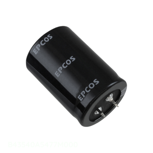 Condensateur à montage traversant 470 uF B43540A5477M000 CAP ALUM 470UF 20% 450V SNAP TH - Product Image 1