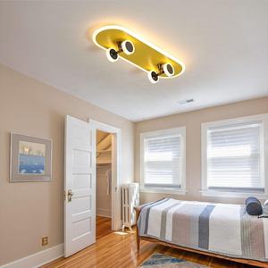Plafonnier LED moderne pour enfants, garçon, chambre simple, lampe de chambre d'enfant, forme de <span class=keywords><strong>skateboard</strong></span>, 32W, luminaires de plafond intérieurs - Product Image 6