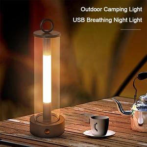 Luz Nocturna LED, Lámparas de Camping Recargables por USB con Interruptor Táctil, Iluminación para Exteriores, Tiendas de Campaña, Dormitorios, Mesitas de Noche, Decoración de Escritorio, Lámpara de Mesa - Product Image 2