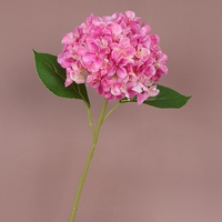 Bunga Sutra Buatan Princess Hydrangea, Tangkai Bunga Ikat Tangan Gaya Eropa untuk Dekorasi Pernikahan dan Hotel