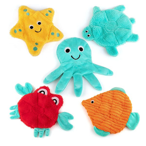 All'ingrosso giocattoli per cani cigolanti senza farcimento per animali simpatici peluche piccoli cani di taglia media grande che masticano giocattoli di peluche vuoti - Product Image 1