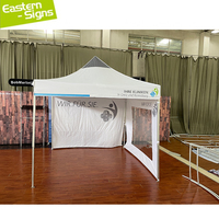 Kustom 3x3 tenda acara lipat tenda dalam ruangan/luar ruangan Logo tenda Gazebo kanopi untuk pesta pameran dagang cetak untuk dipesan