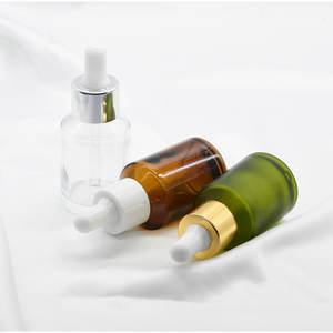 10ml ml 60 30ml 100ml garrafas de vidro conta-gotas ombro Oblíquo preto claro 15 ml marrom fosco garrafa de óleo essencial de âmbar verde - Product Image 6