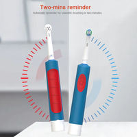 Cepillo de dientes con batería portátil Diseño de cabeza redonda 55 grados Izquierda Derecha Oscilación OEM ODM Cepillo de dientes eléctrico al por mayor