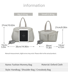 <span class=keywords><strong>Bolsa</strong></span> de Maternidad para Mamá y Bebé, <span class=keywords><strong>Bolsa</strong></span> de Pañales Resistente de Tela Oxford, <span class=keywords><strong>Bolsa</strong></span> de Almacenamiento Funcional - Product Image 5