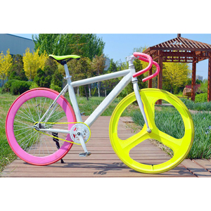 Roues à 3 rayons en acier au carbone de 27 pouces pour vélo à pignon fixe, modèle 2626-01, offrant un design classique et léger pour une utilisation améliorée - Product Image 3