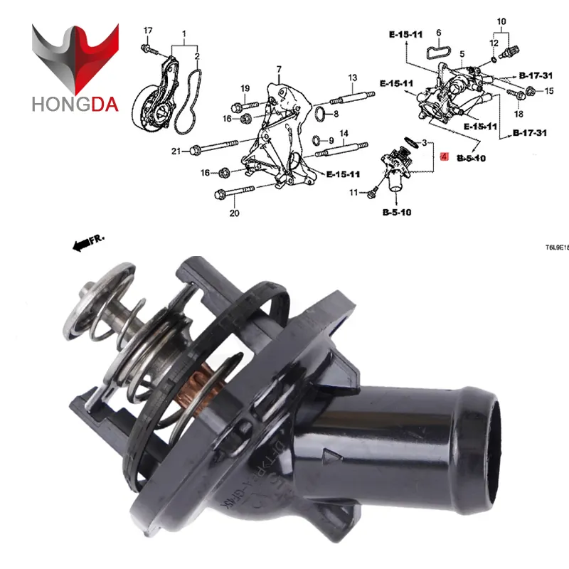 China fornecedor oem atacado sistemas de refrigeração automática 19310-5A2-A01 tampa do termostato do carro para Honda Accord RDX RL TL TLX-L