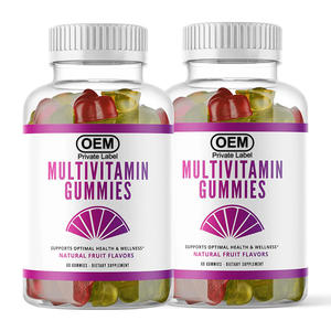 Premium 100% Natuurlijke Multi-Vitamine <span class=keywords><strong>Gummy</strong></span> Candy Veganistische Volwassen Vitaminen Supplement Multivitamine Voor Volwassenen - Product Image 1
