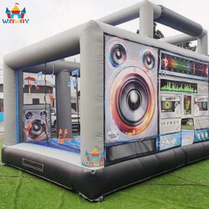 Winway Giant <b>Inflatable</b> Boom Box Bounce House with Massive Jumping Area PVC Material 500kg Capacity Radio Beatbox Fun & Safety - Product Image 3