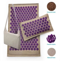 Ensemble de tapis et d'oreiller d'acupression ZJFIT, écologique et durable, 72x45cm, rembourrage en coton ABS, tapis de massage d'acupuncture, tapis de yoga, couleur personnalisable
