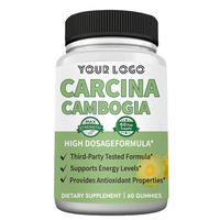 Suppléments à base de Garcinia Cambogia, complément alimentaire naturel pour la perte de poids chez l'adulte, propriétés antioxydantes, 60 capsules.