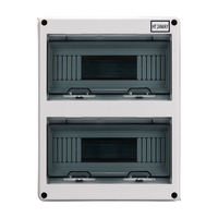 HT-24 24way IP65 étanche à la poussière 360*280*110mm Type affleurant 24 voies pôle MCB boîte de Distribution de jonction