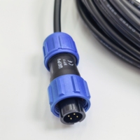 Connecteur d'aviation personnalisé Weipu SP1110/P4 SP1112/S4 4 broches IP68, connecteur circulaire étanche mâle et femelle avec câble