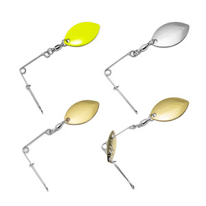 Leurre Bass Whisperer Lightning Spinner en forme de feuille de saule, pour Black Pit Bass et Poisson mandarin - Product Image 1
