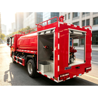 Camion-citerne diesel de lutte contre l'incendie avec réservoir d'eau de 7001-10000L, système à mousse, pompe à haute pression et canon à eau pour les urgences