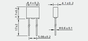 Micro Fusible Lanson SMT <span class=keywords><strong>de</strong></span> Retardo, 350V/300V/250V/125V, Cobre Estañado, Bipolar, Montaje Superficial, Protección <span class=keywords><strong>de</strong></span> Circuito en Miniatura para PCB - Product Image 2