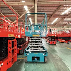 Altura de elevación 8 m 10 m 12 m 14 m 16 m 18m Plataforma de trabajo con ruedas autopropulsadas Elevador de tijera móvil con batería de plomo ácido - Product Image 6