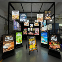 Panneau publicitaire lumineux ultra-mince pour extérieur, cadre photo LED fin pour la publicité