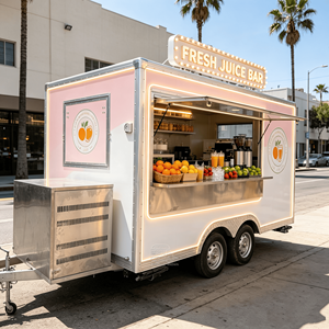 Remorque alimentaire commerciale entièrement équipée avec cuisine mobile et certification CE pour la restauration rapide - Product Image 2
