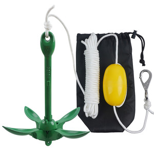 Ancoraggio 1.5kg per Kayak e Jet Ski con 13M corda galleggiante per Paddle Board accessori Canoe barca ancora pieghevole Grapnel ancora - Product Image 1
